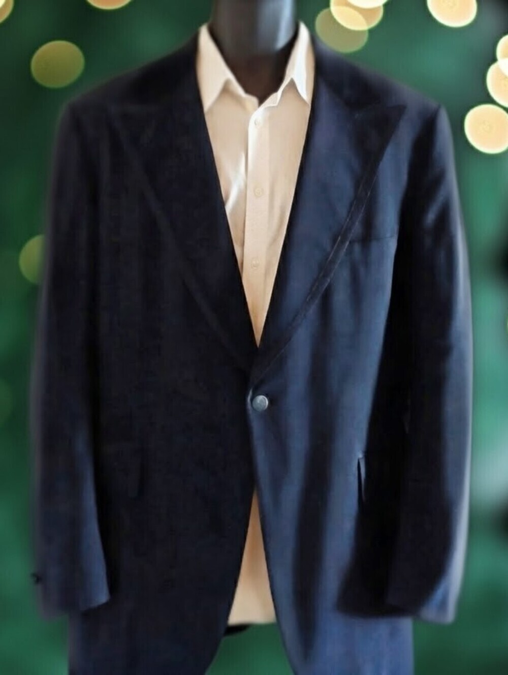 LORD WEST Vintage Black Tuxedo Blazer / Dinner Jacket, 46 XL
